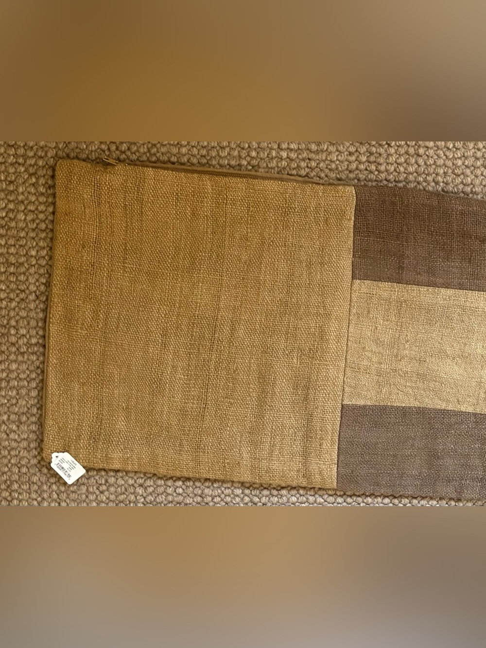 Restoration Hardware Rustic Hemp Ramie Textured Pillow - Brand New